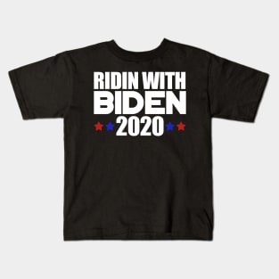 Ridin With Biden - Joe Biden President 2020 US Election Kids T-Shirt